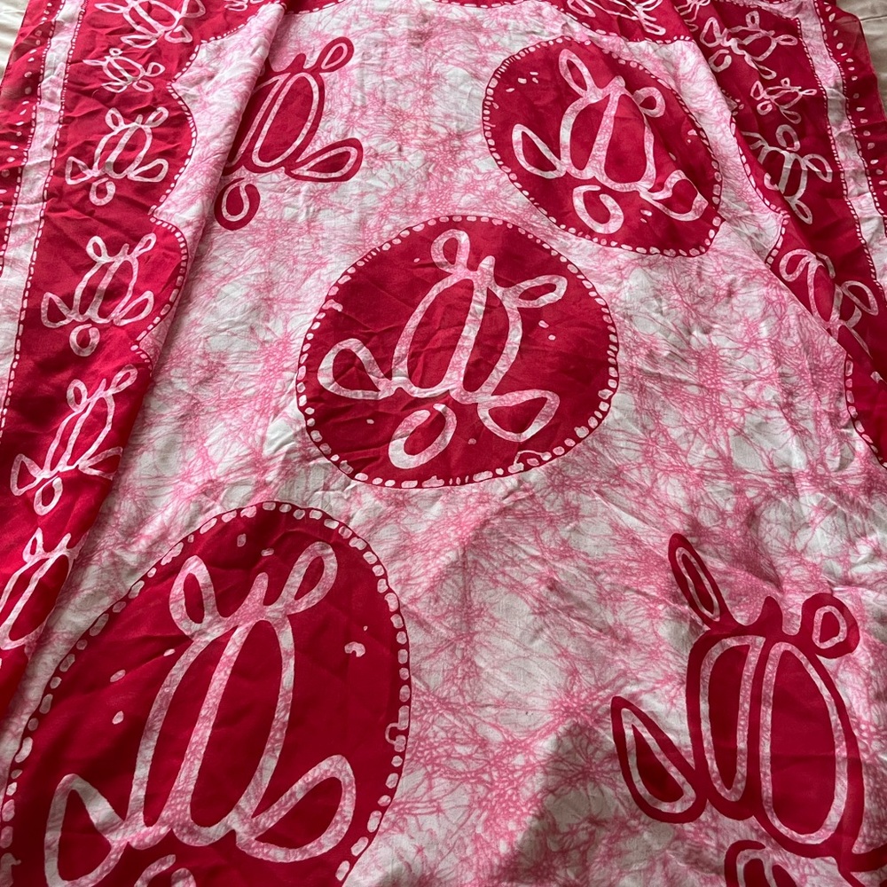 Red Turtle Print Sarong perfect for summer!